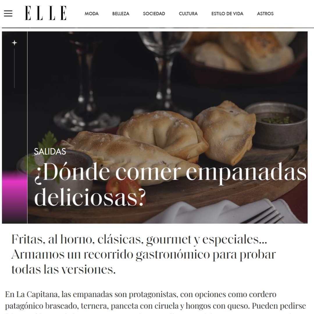 Nota de el destape acerca del bodegón La Capitana y su buena puntuación.